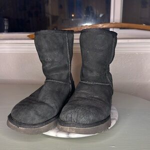 UGG BLACK MID CALF BOOTS (6)